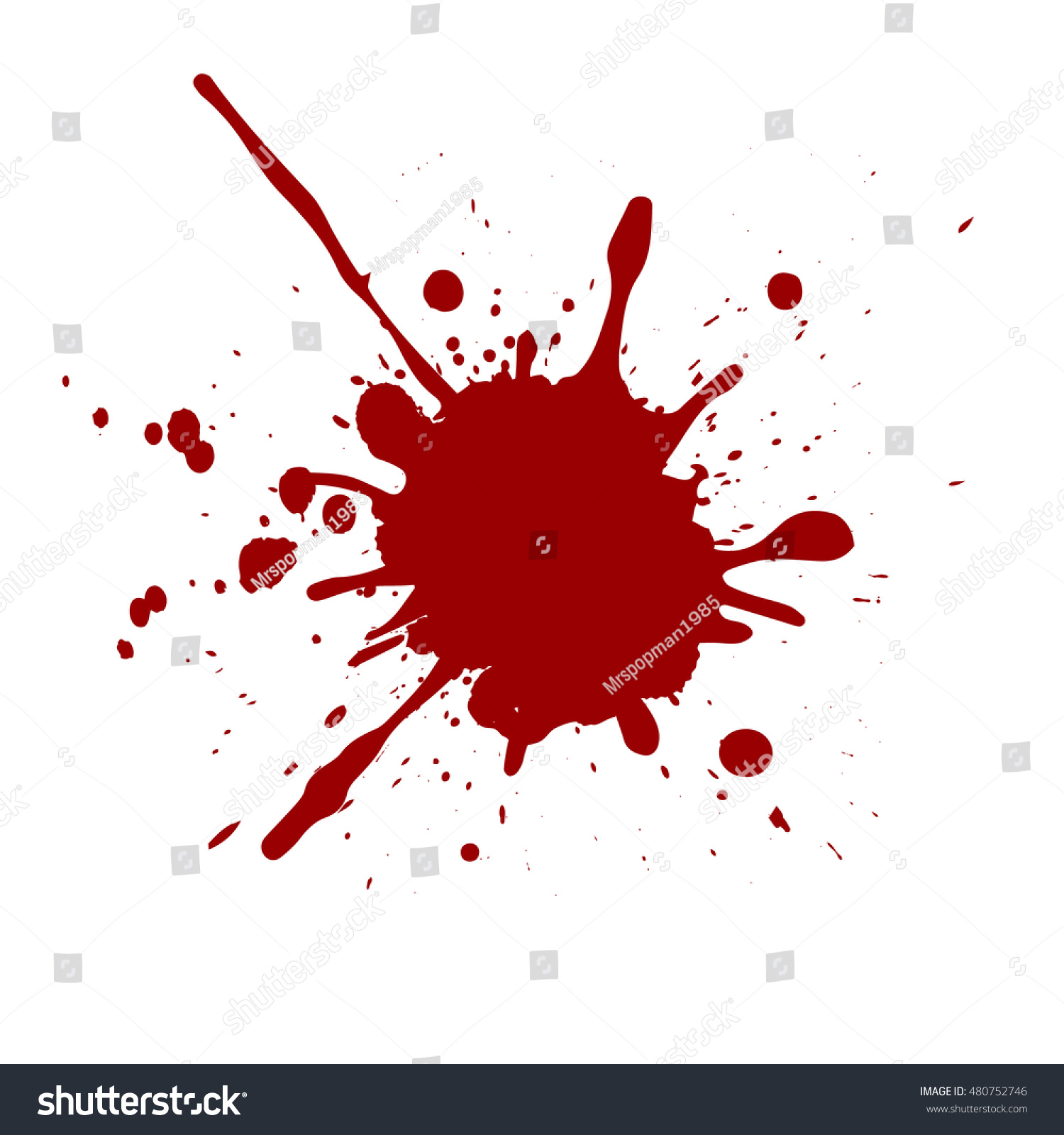 Vector Splatter Red Color Background Illustration Stock Vector (Royalty ...