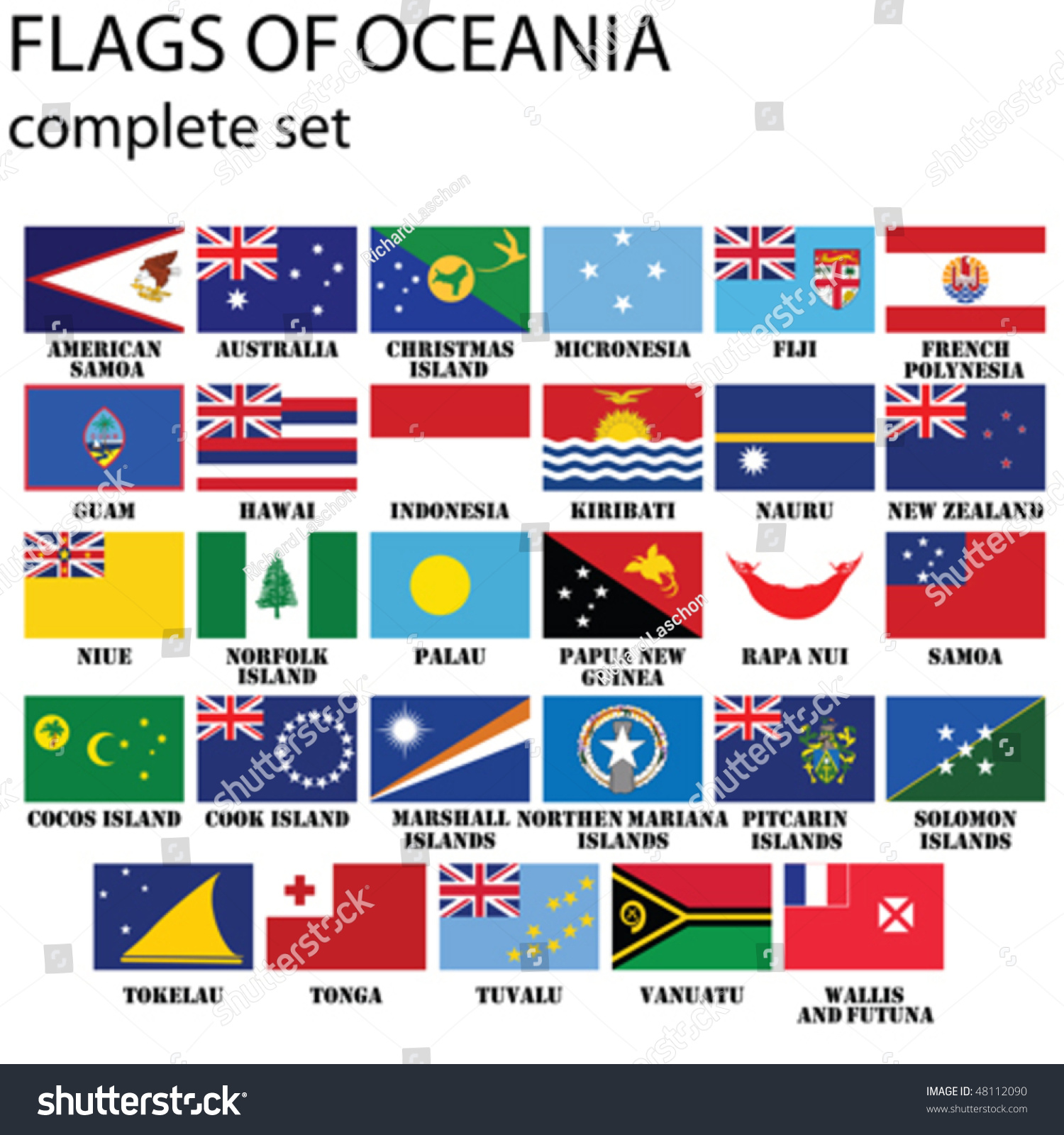 Флаги государств Австралии и Океании