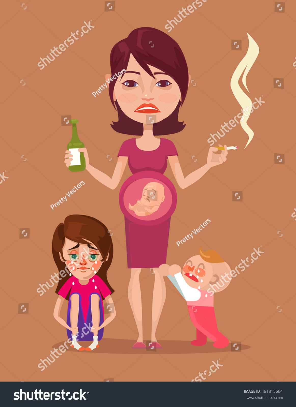 Курение и беременность рисунок