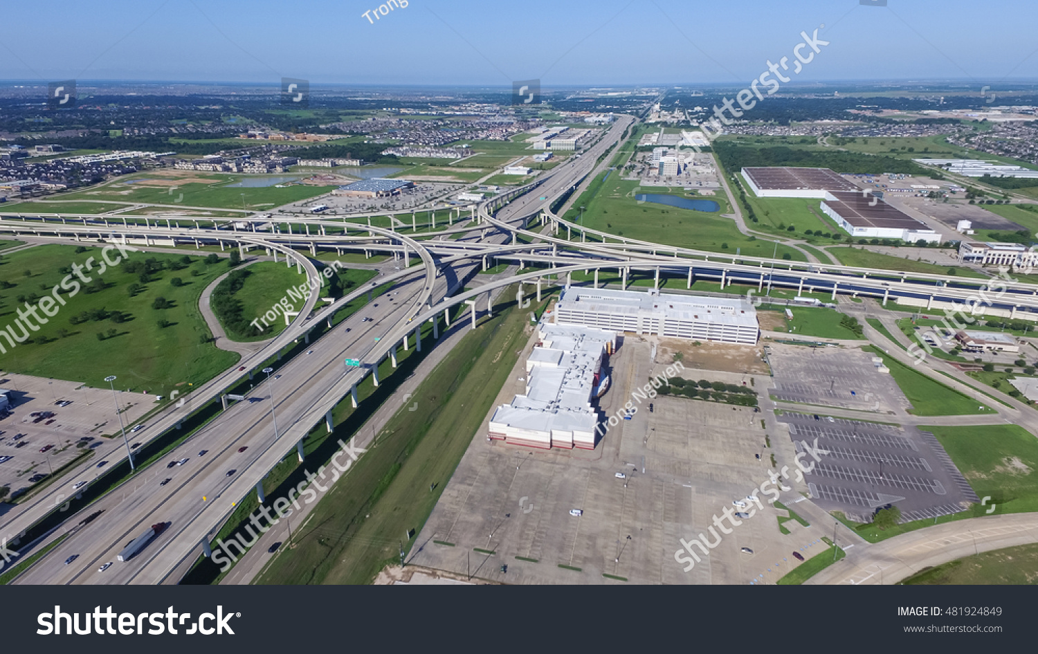 Aerial View Interstate 10 Katy Freeway Stock Photo 481924849 | Shutterstock