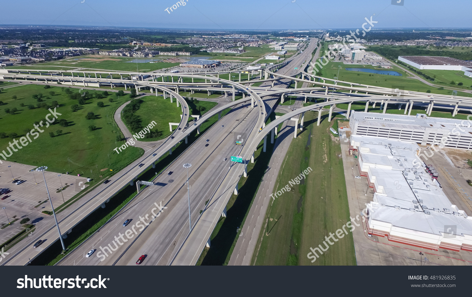 Aerial View Interstate 10 Katy Freeway Stock Photo 481926835 | Shutterstock