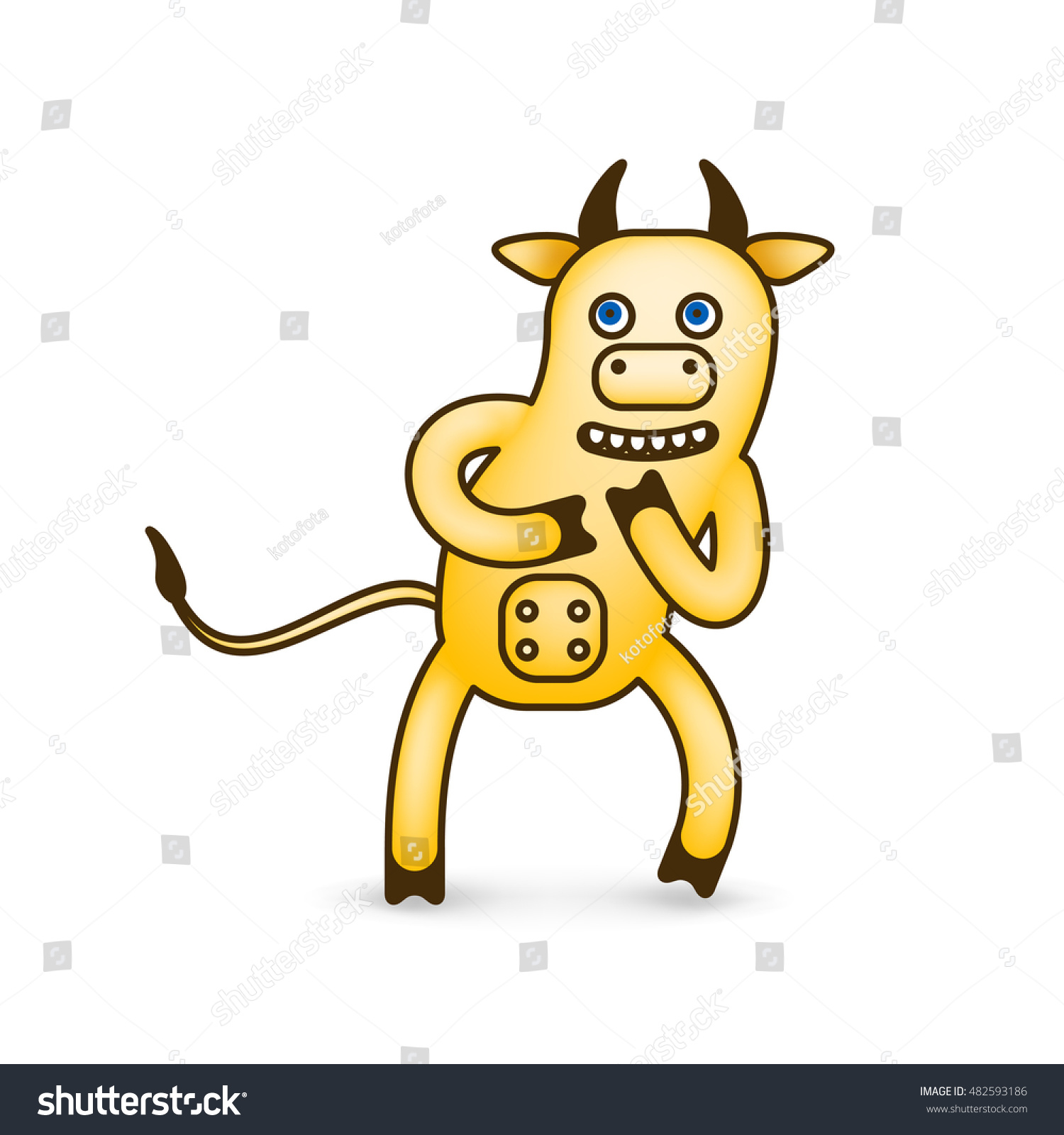 dancing cow emoticon