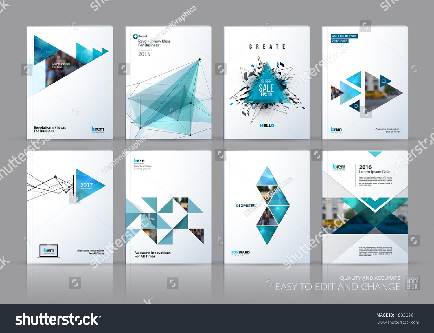 annual report cover design vector free download