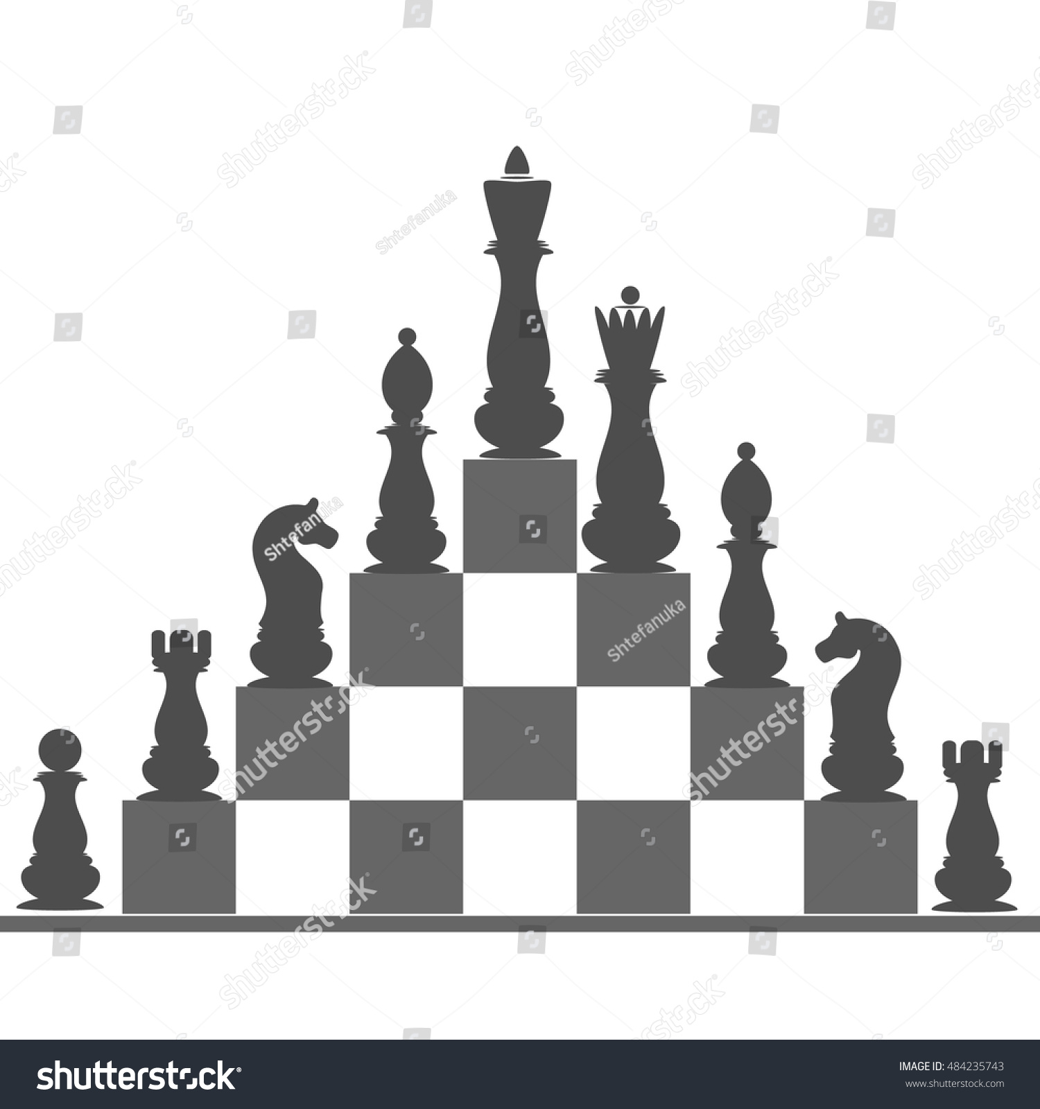 Изображение короля и королевы в шахматах