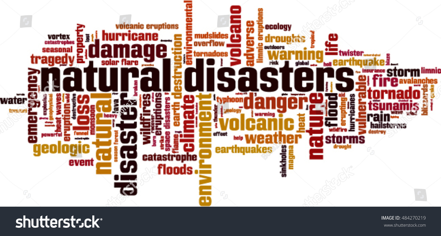 Natural Disasters Word Cloud Concept Vector Stock Vector (Royalty Free ...