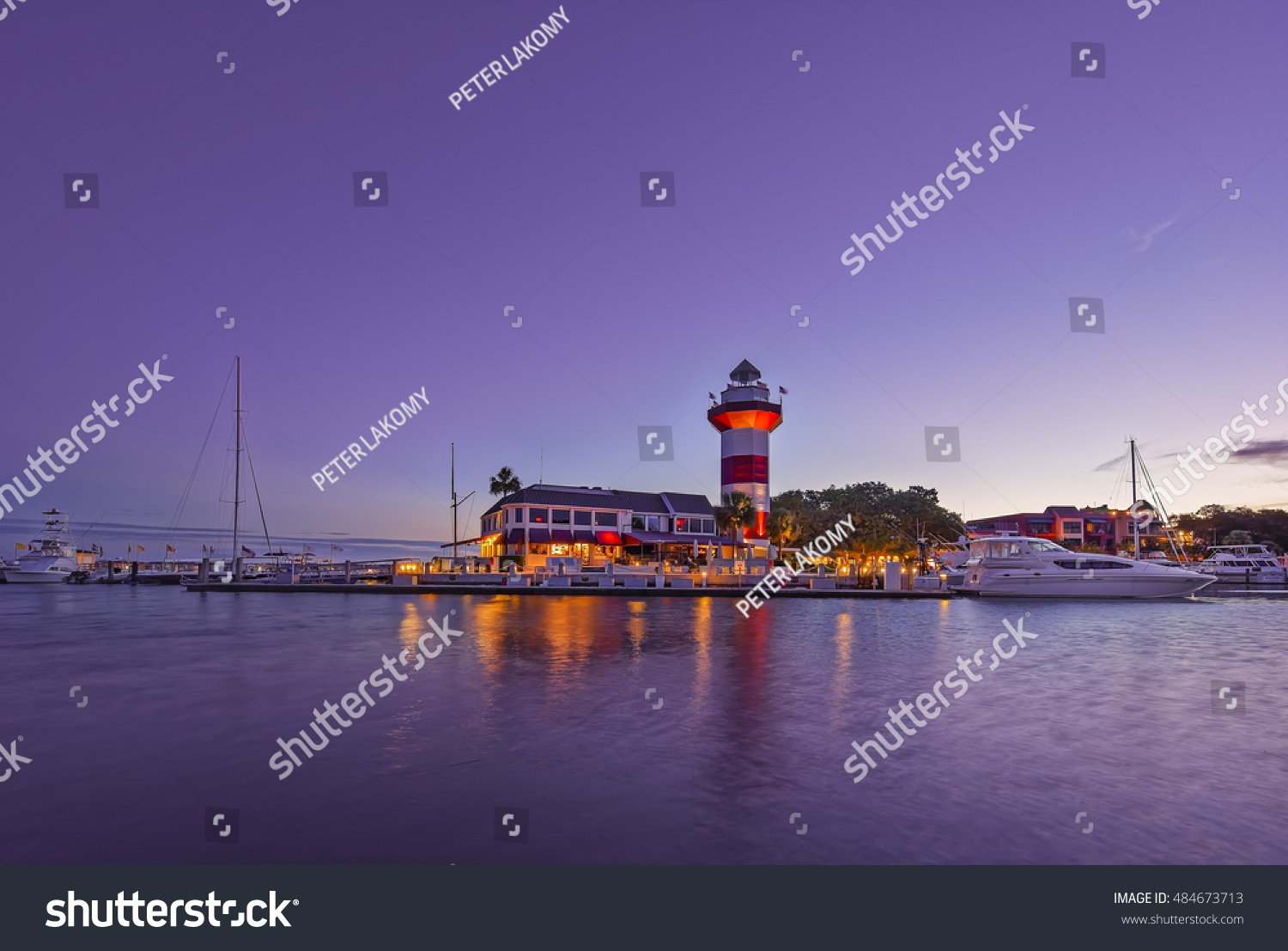 Downtown Hilton Head Island Seapines Iconic Stock Photo 484673713 ...