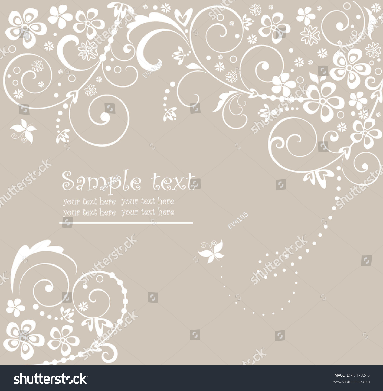 Wedding Card Stock Vector (Royalty Free) 48478240 | Shutterstock