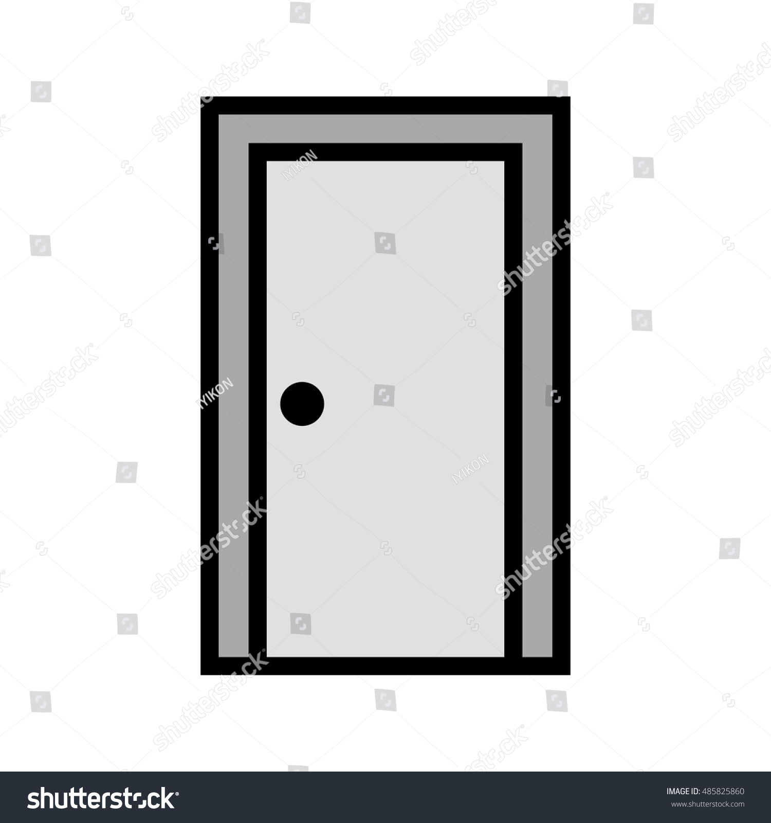 Vector Door Icon Stock Vector Royalty Free 485825860 Shutterstock