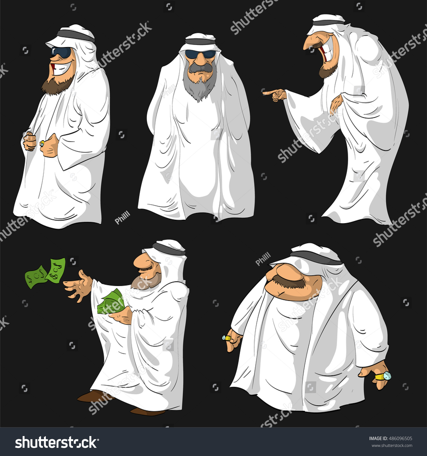 Арабский Шейх мультяшный