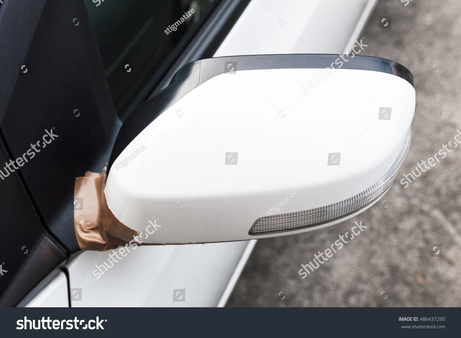 fix broken car side mirror