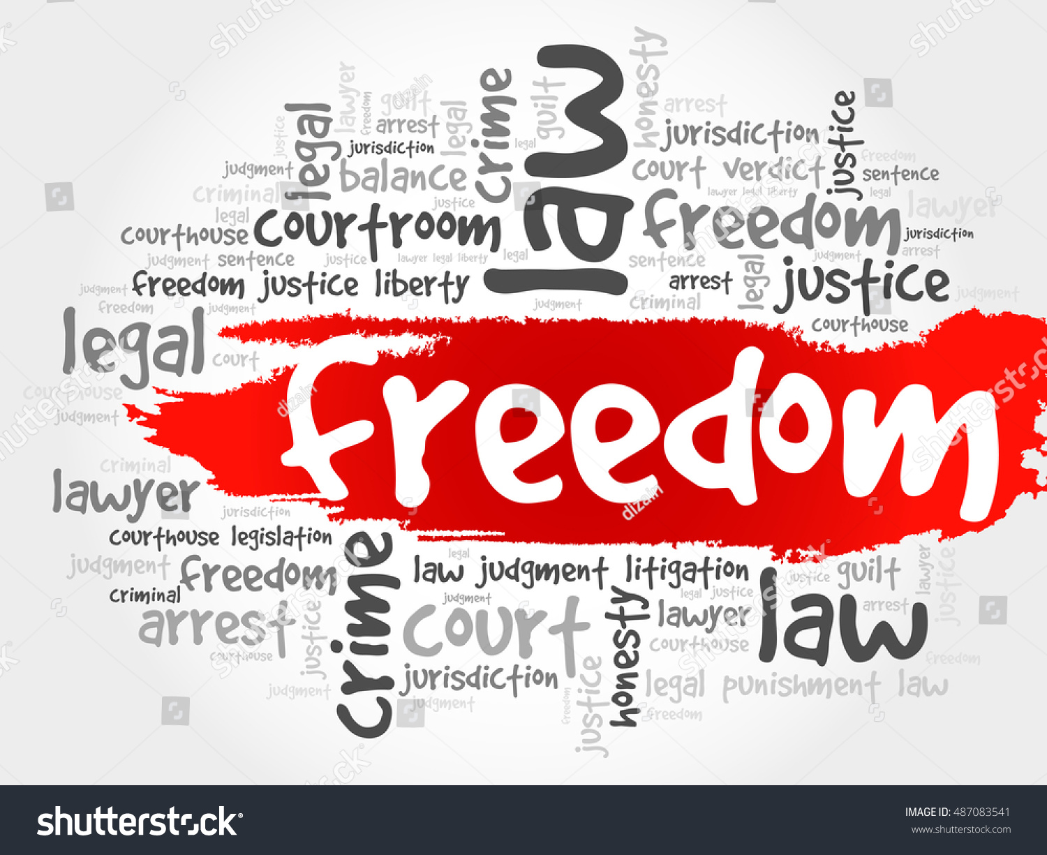 Freedom Word Cloud Concept Stock Illustration 487083541 | Shutterstock