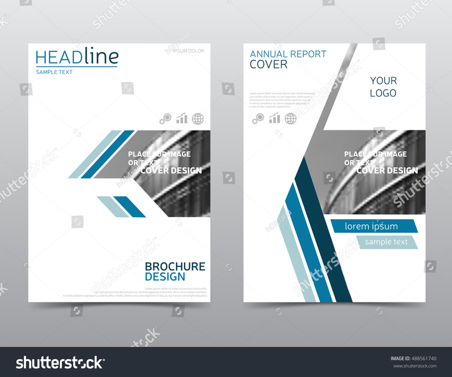 Annual Report Cover Brochure Design Flyer Stock Vector (Royalty Free ...