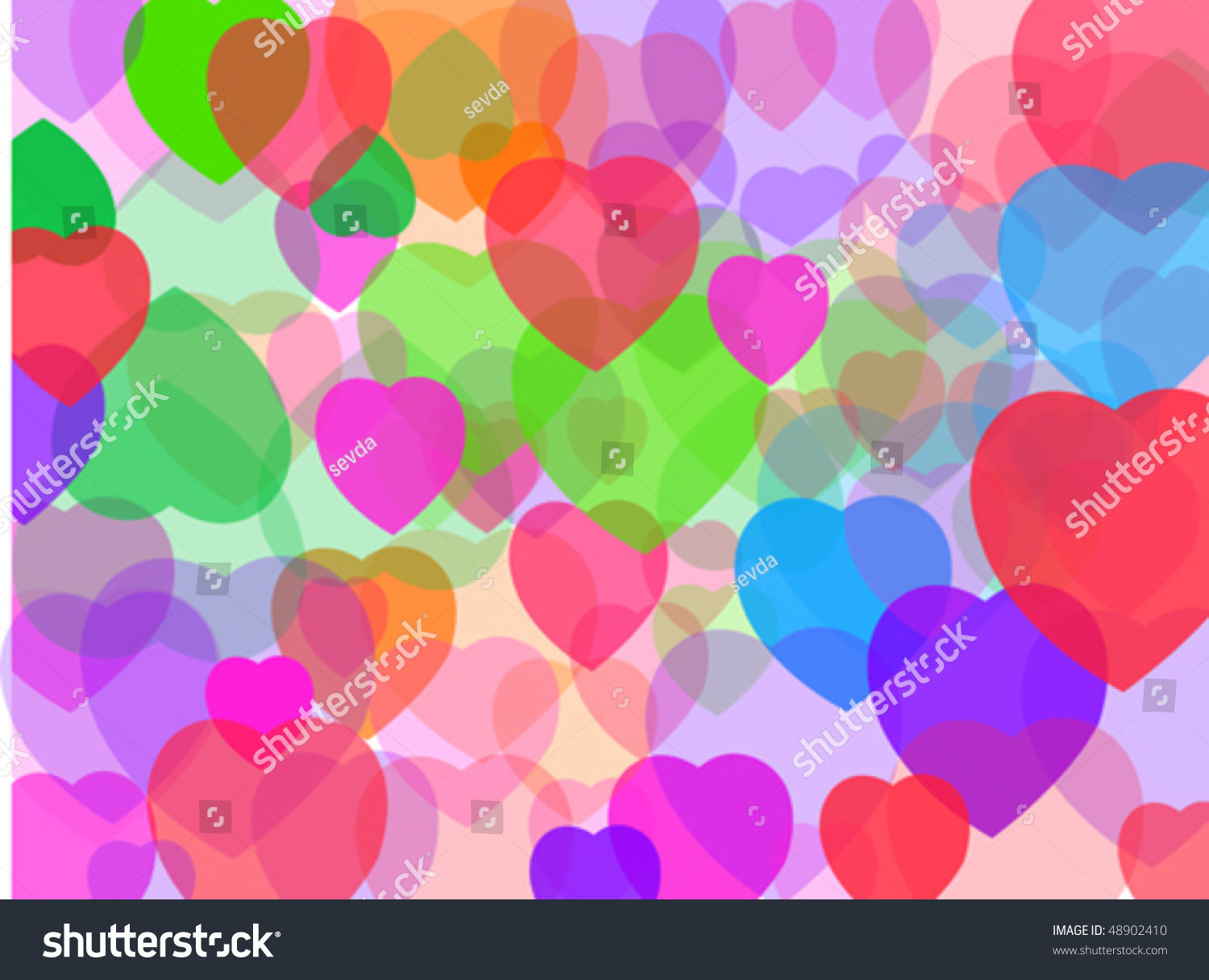 Soft Hearts Stock Vector (Royalty Free) 48902410 | Shutterstock