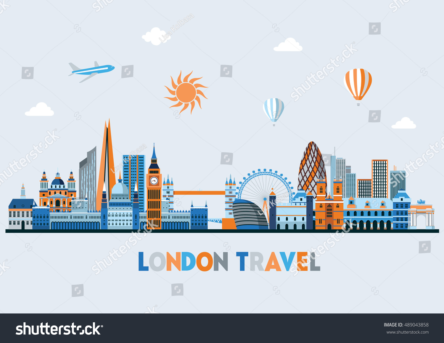 London Detailed Skyline Vector Illustration Stock Vector (Royalty Free ...