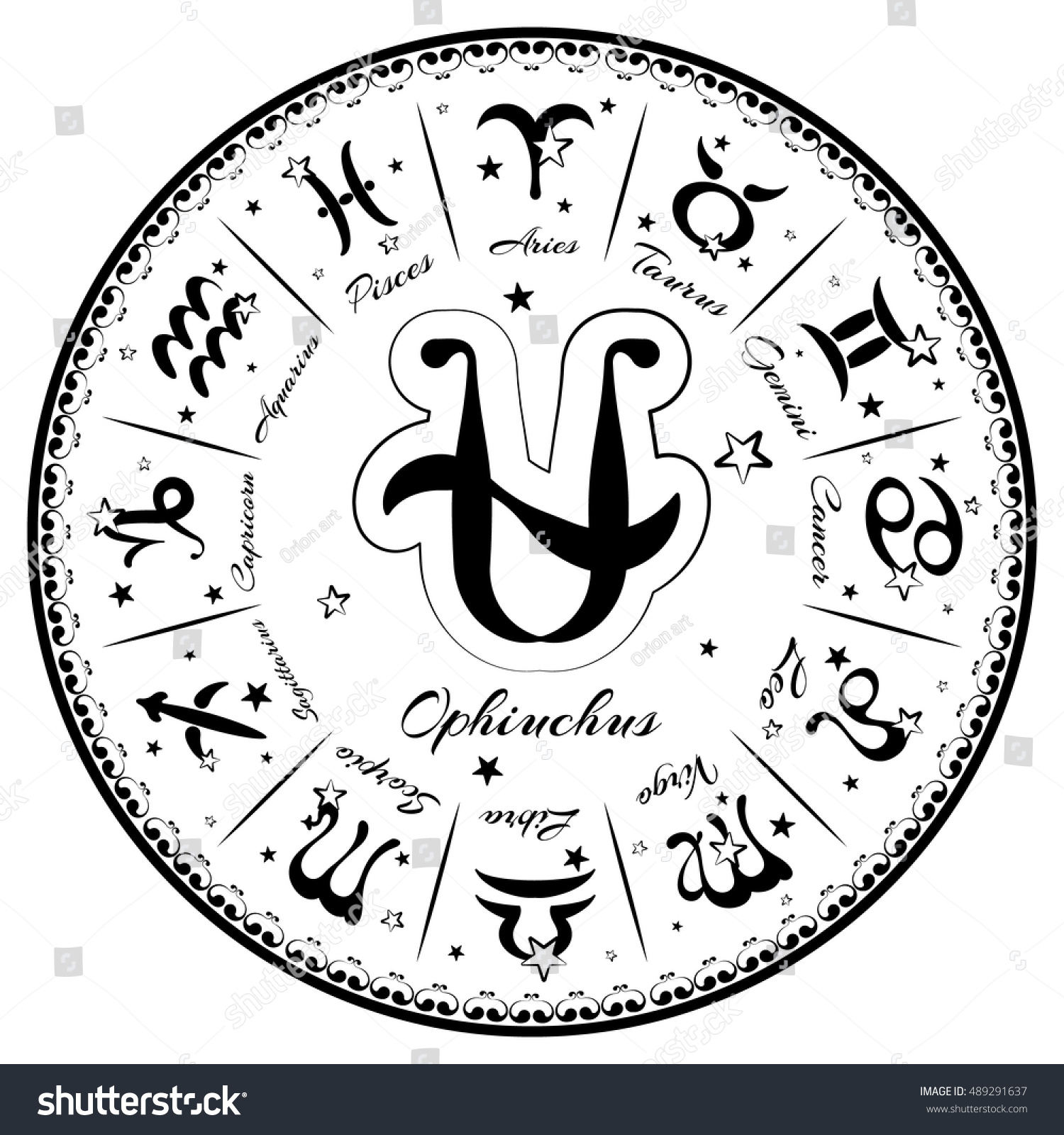 Знаки зодиака символы Змееносец