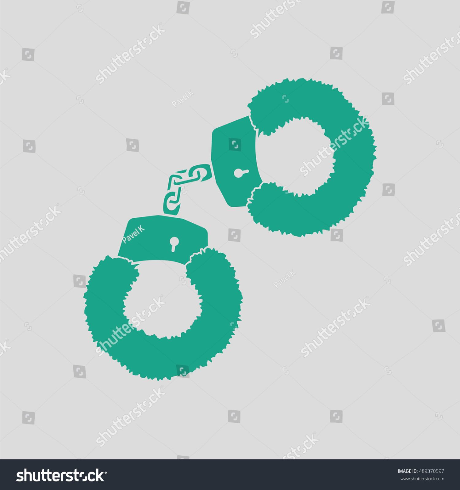 Sex Handcuffs Fur Icon Gray Background Stock Vector Royalty Free 489370597 Shutterstock 