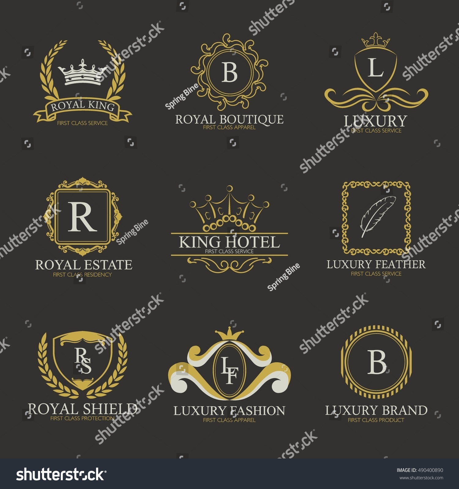 Luxury Logo Collectiondesign Boutique Hotelresortrestaurant Royalty ...
