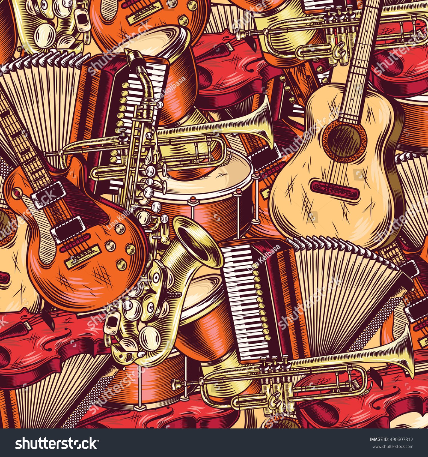 Music Background Vector Illustration Stock Vector (Royalty Free ...