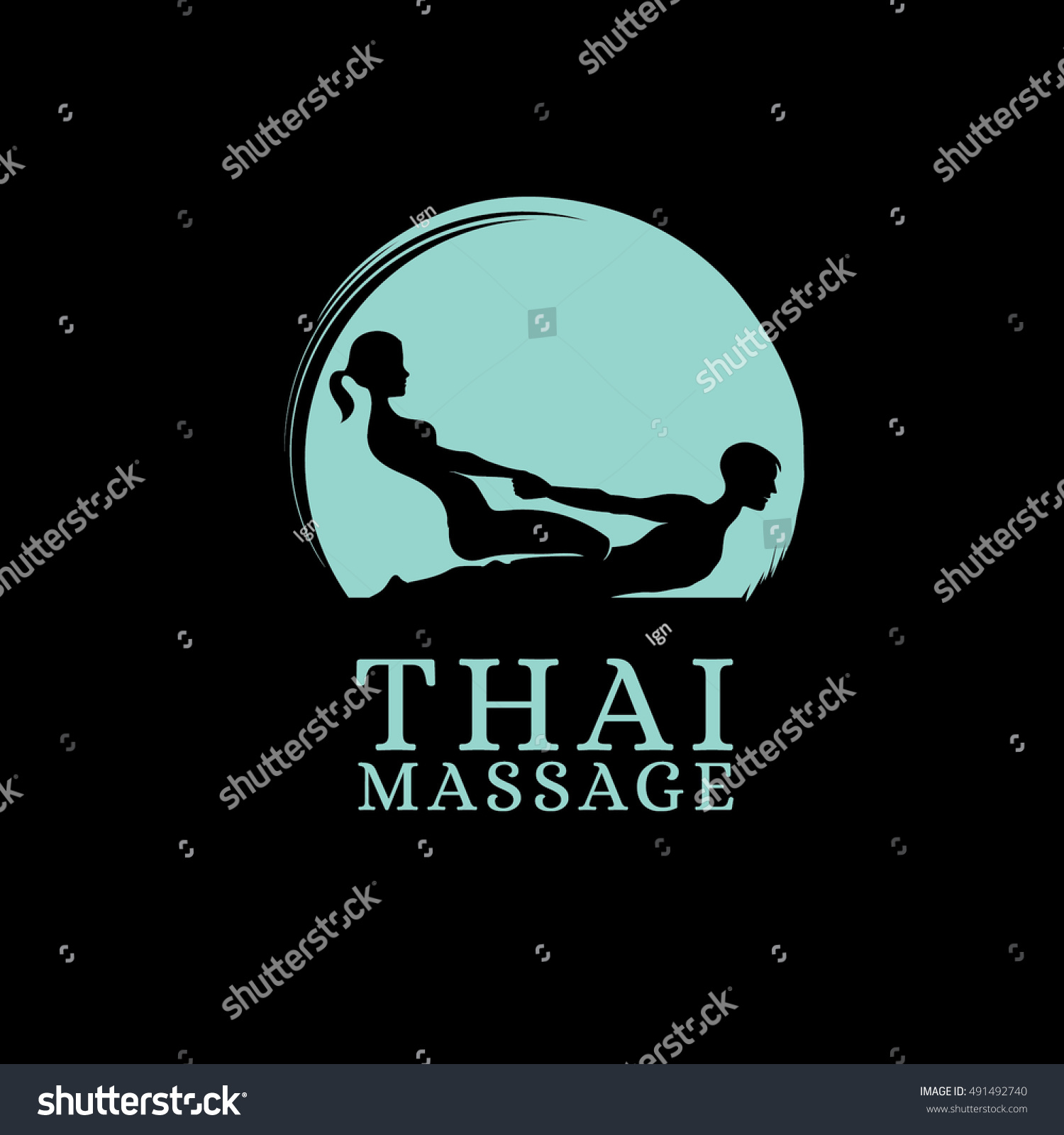 Thai Massage Vector Logo Design Template Stock Vector Royalty Free 491492740 Shutterstock 8898