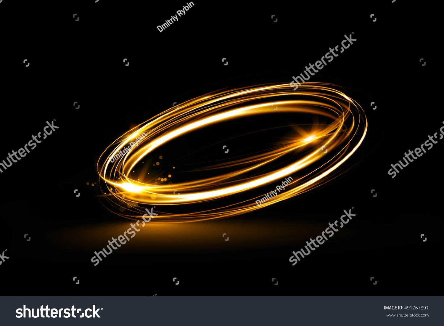 Glow Swirl Light Effect Circular Lens Stock Illustration 491767891 ...