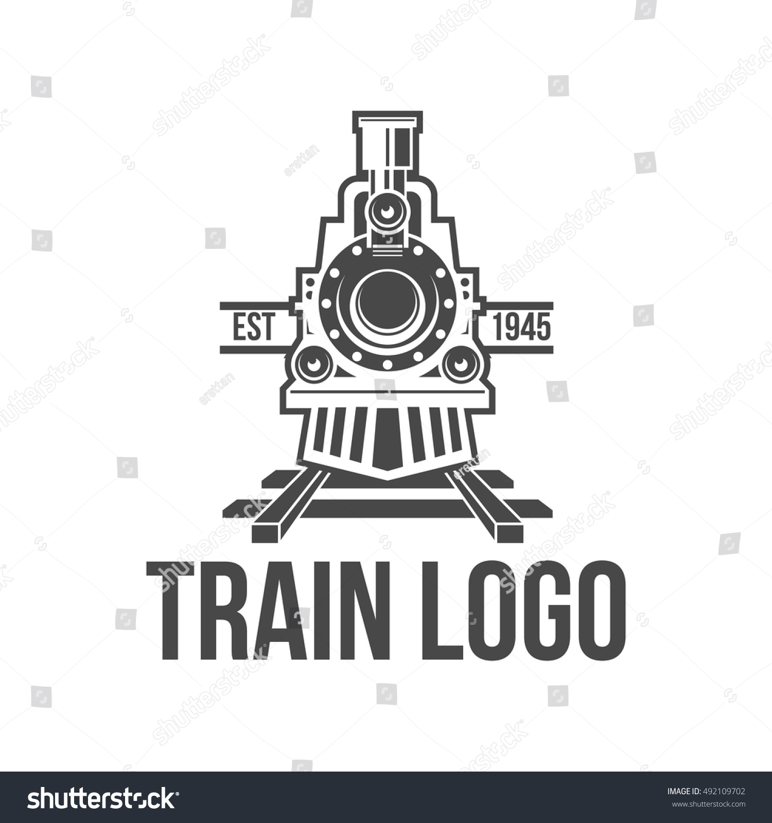 Train Logo Badge Stock Vector (Royalty Free) 492109702 | Shutterstock