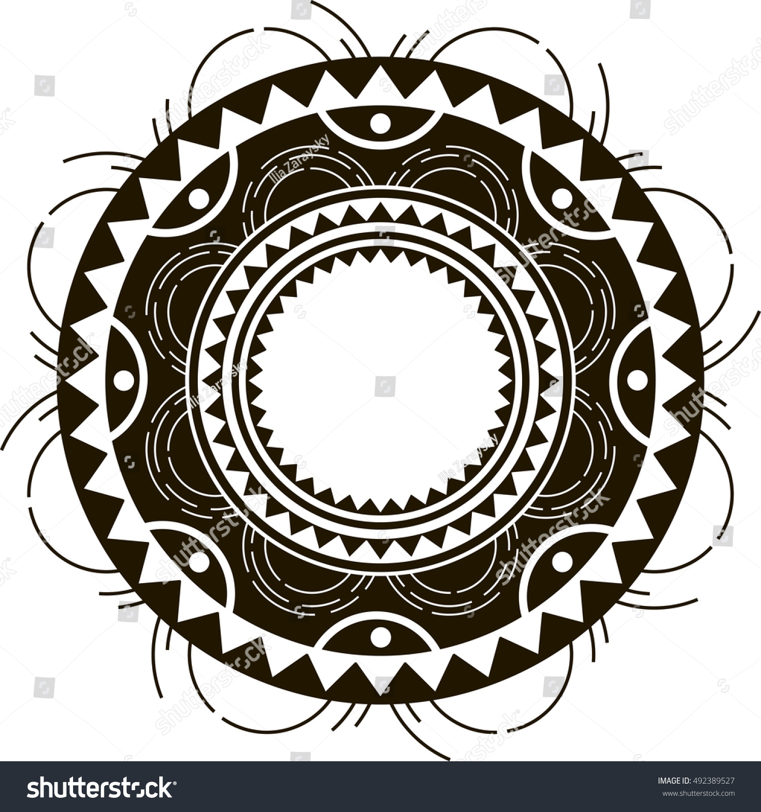 Traditional Maori Taniwha Tattoo Design Stock Vector (Royalty Free ...