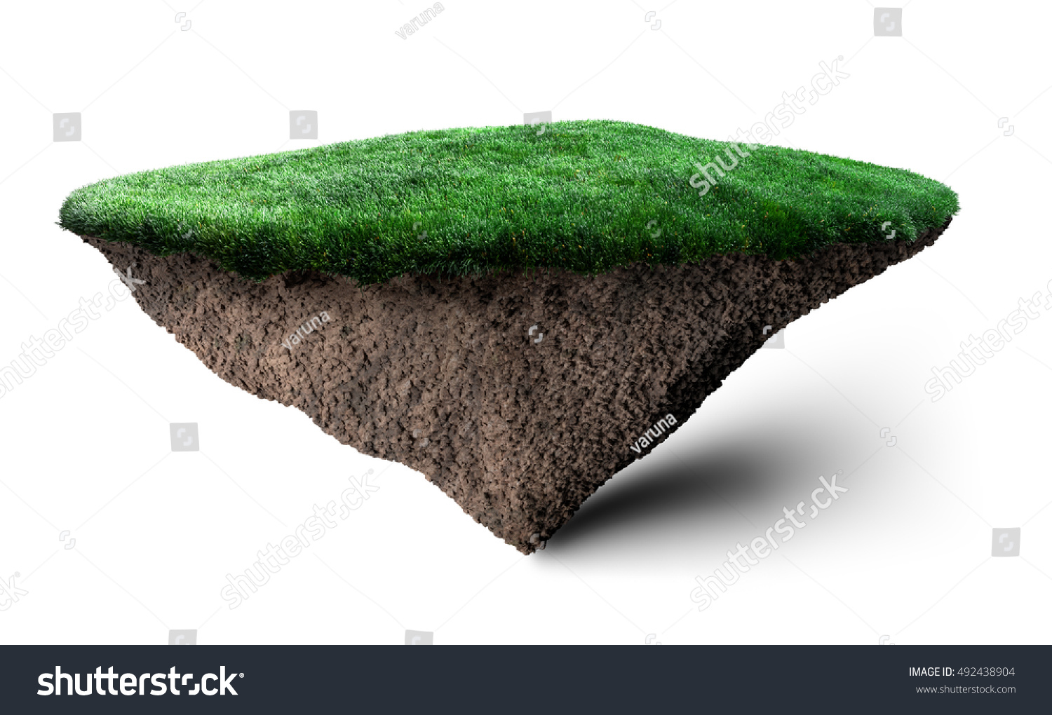 Island Floating 3d Illustration Stock Illustration 492438904 | Shutterstock