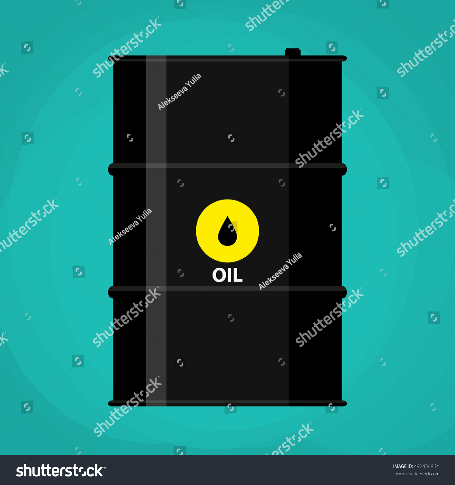 Black Metal Oil Barrel Logo Icon Stock Vector (Royalty Free) 492454864 ...