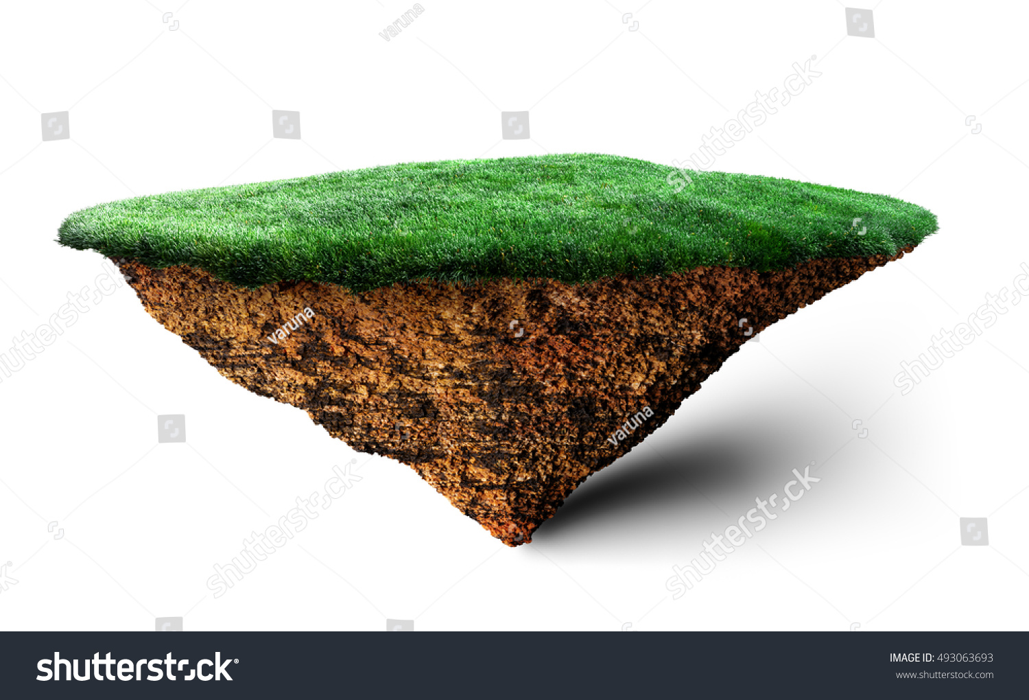 Island Floating 3d Illustration Stock Illustration 493063693 | Shutterstock