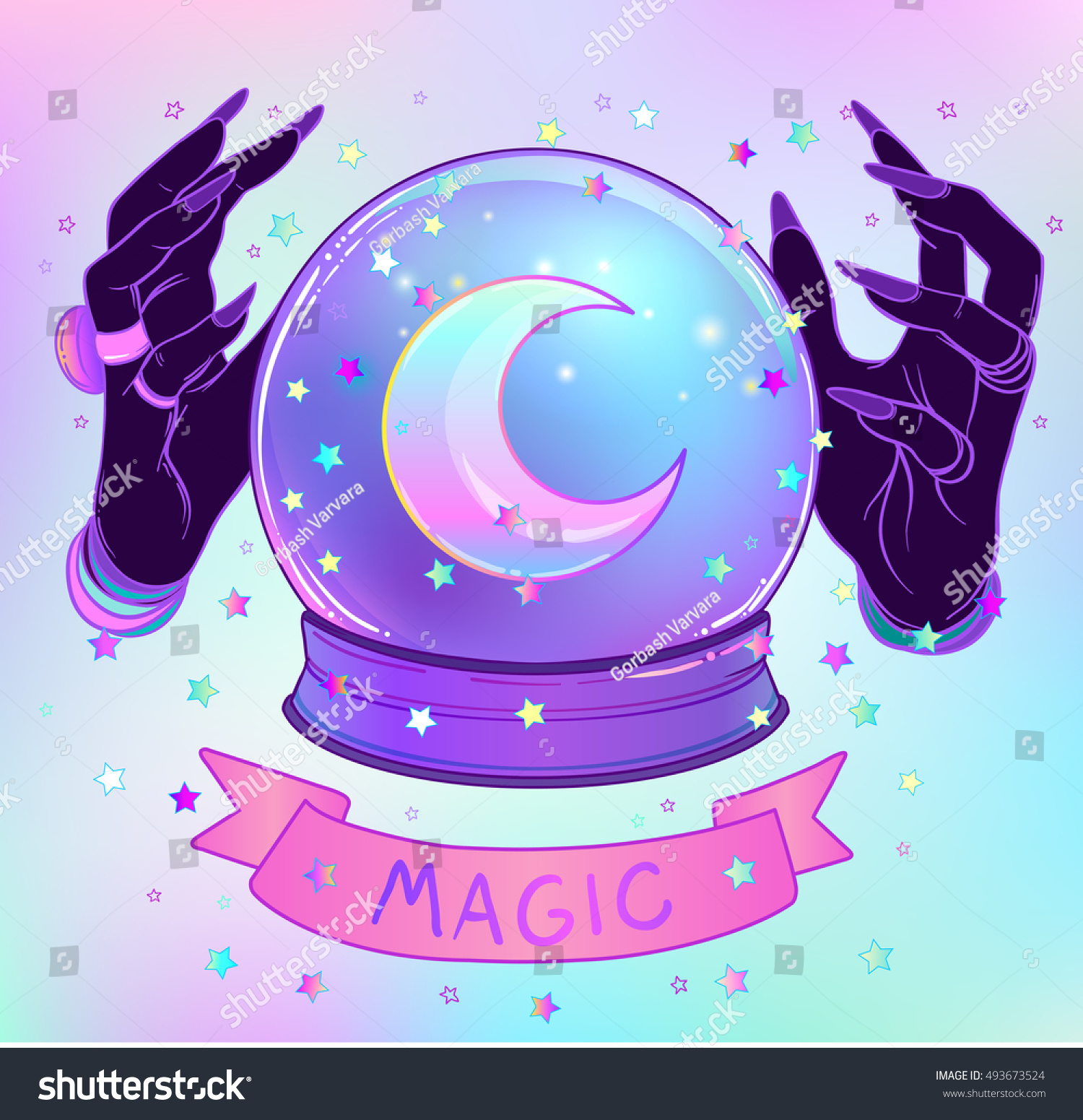 Магический шар нарисовать