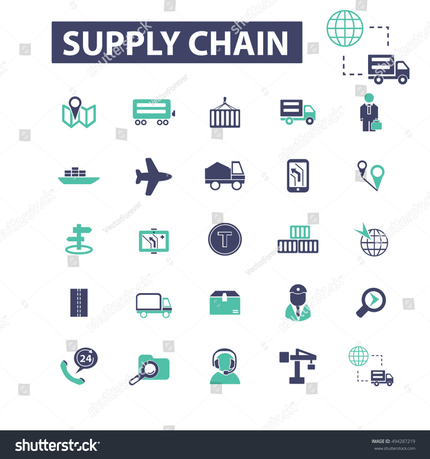 Supply Chain Icons Stock Vector Royalty Free Shutterstock Sexiz Pix 4014