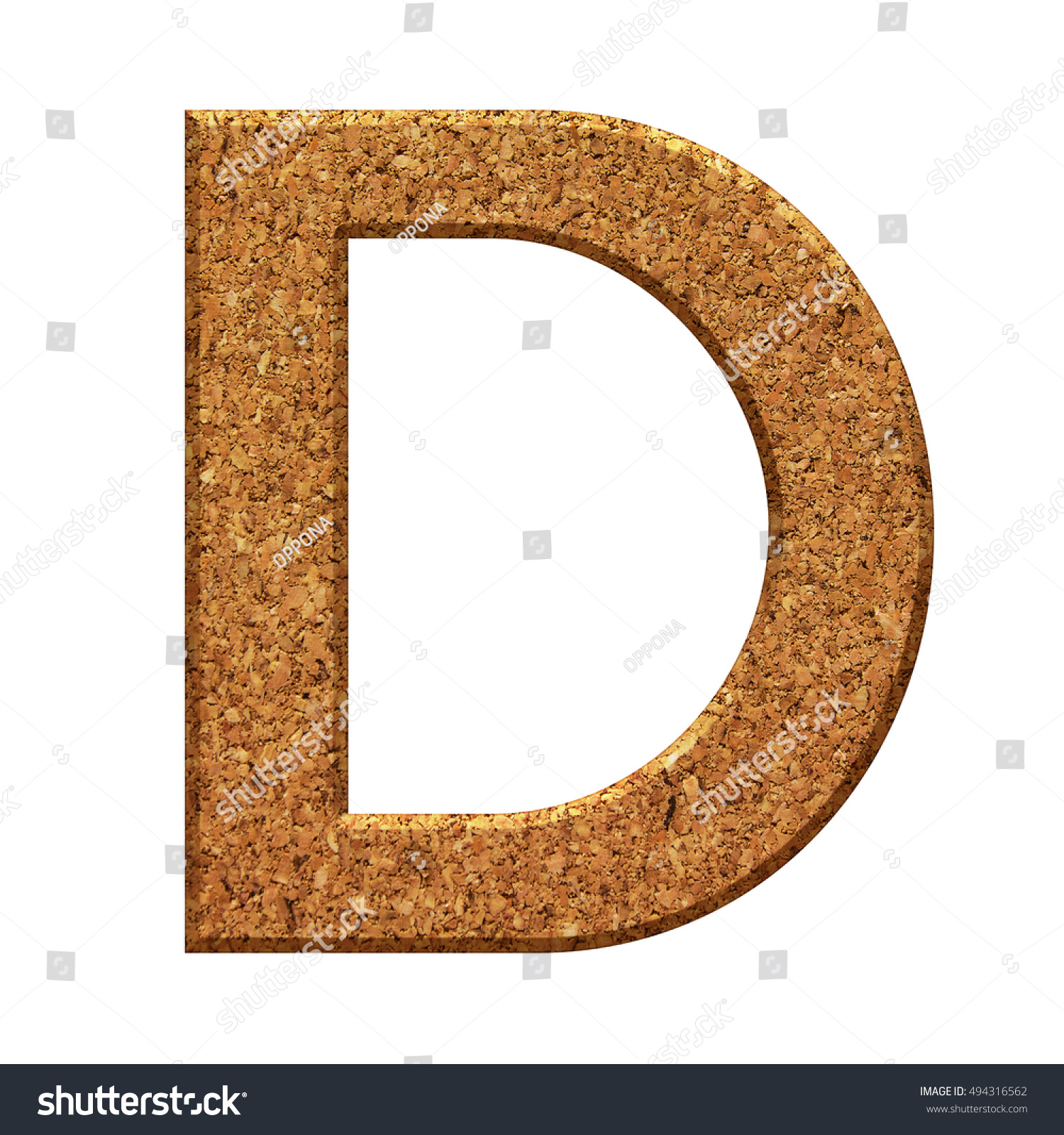 Cork Board Texture English Alphabet Font Stock Illustration 494316562 ...