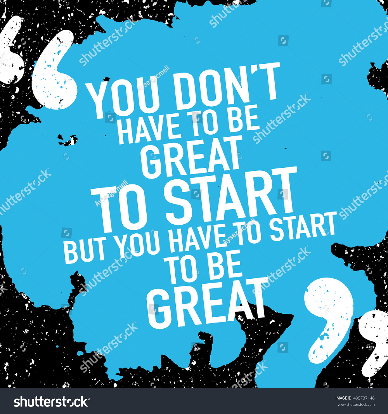 Motivation Concept Motivational Quote Poster Design Stock Vector