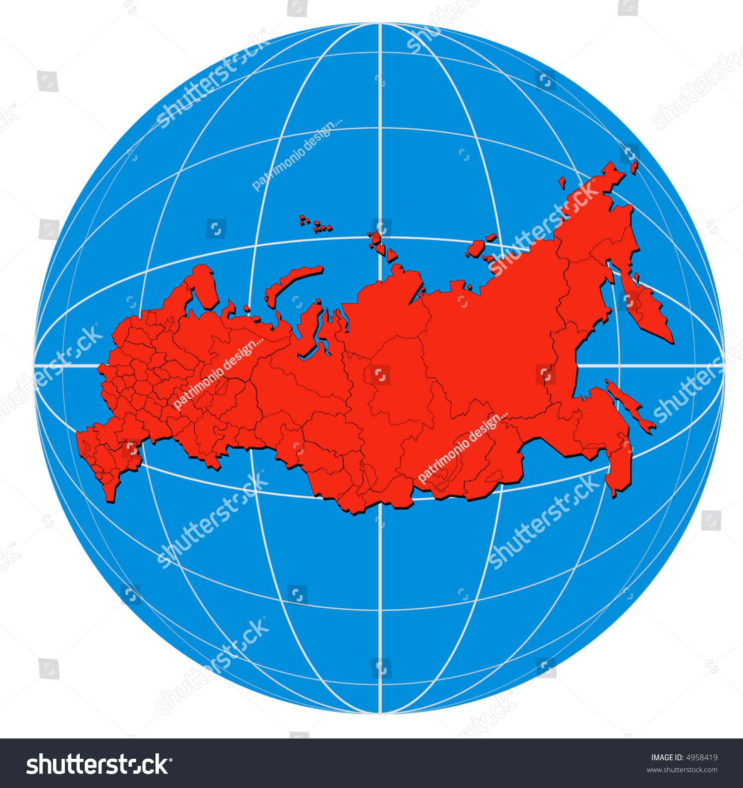 Россия на земном шаре