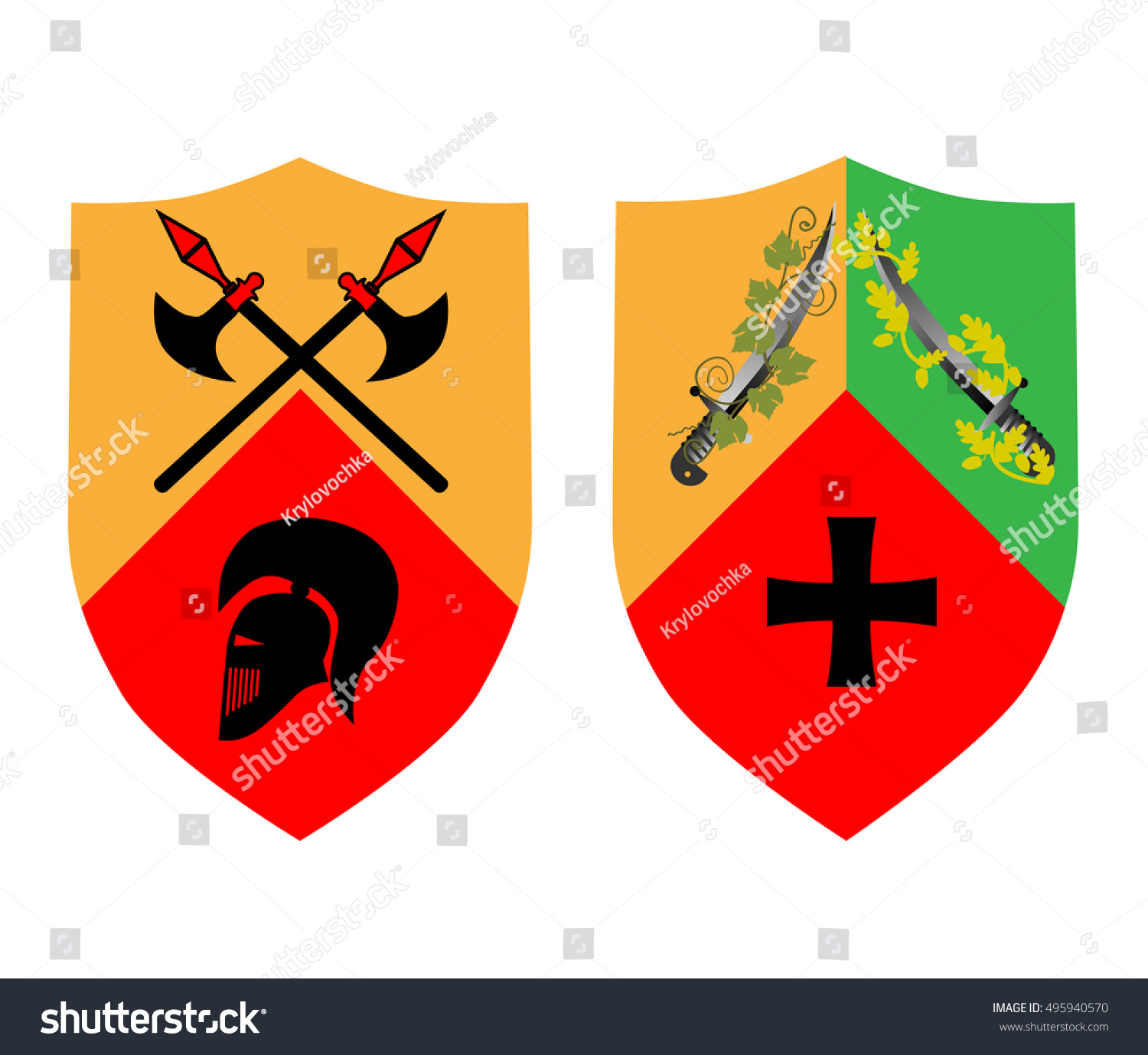 Classic Royal Emblem Badge Shield Vector Stock Vector Royalty Free