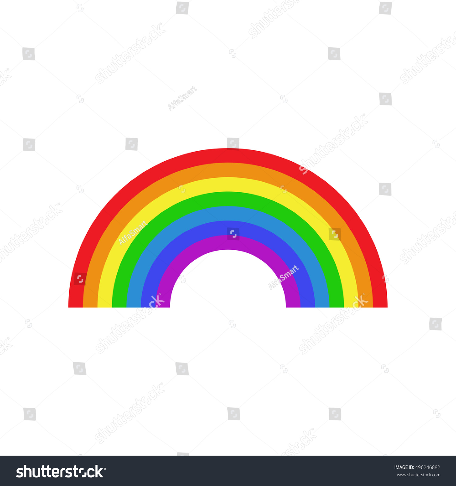 Rainbow Icon Stock Vector (Royalty Free) 496246882 | Shutterstock