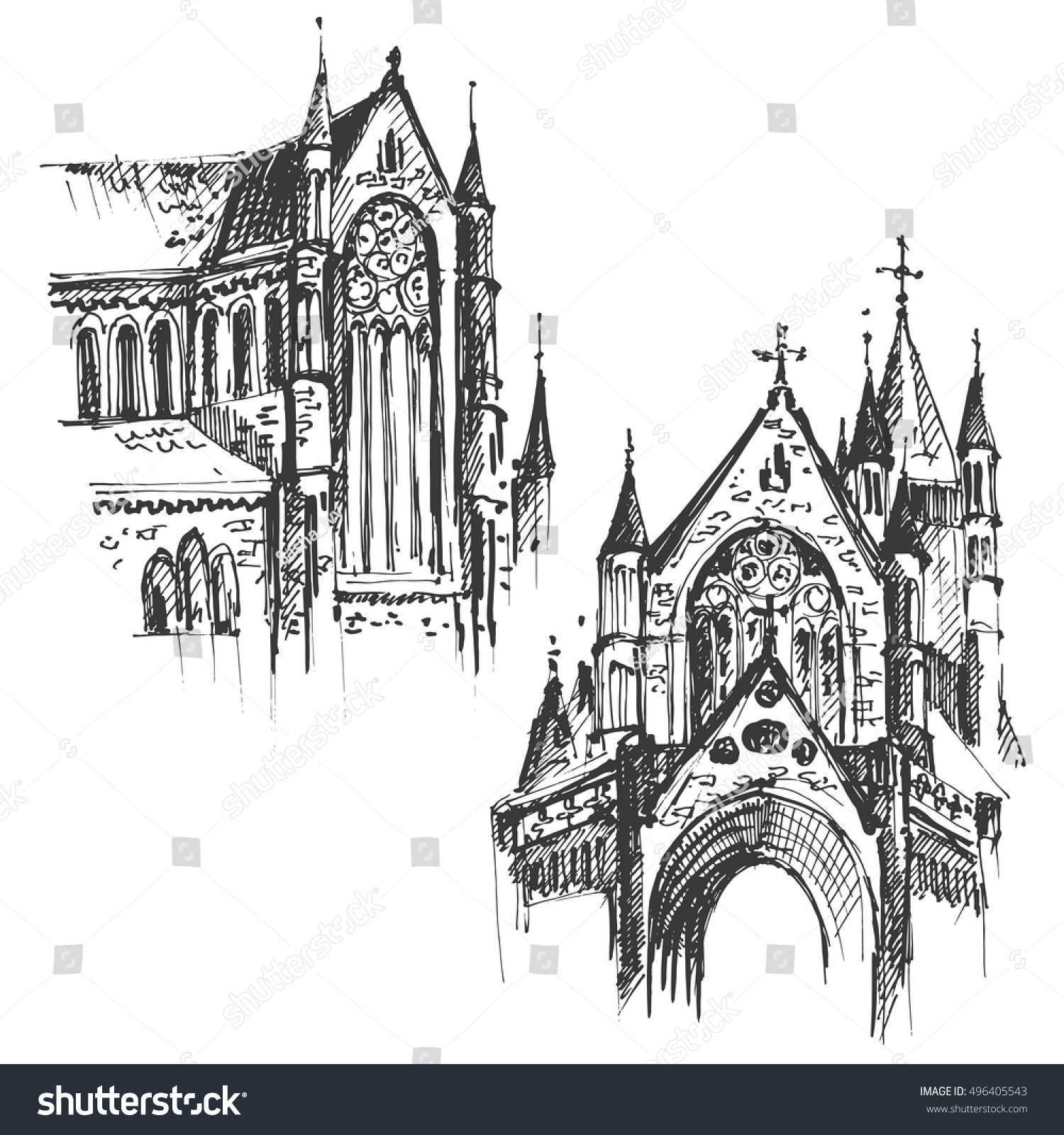 Gothic Cathedral вектор