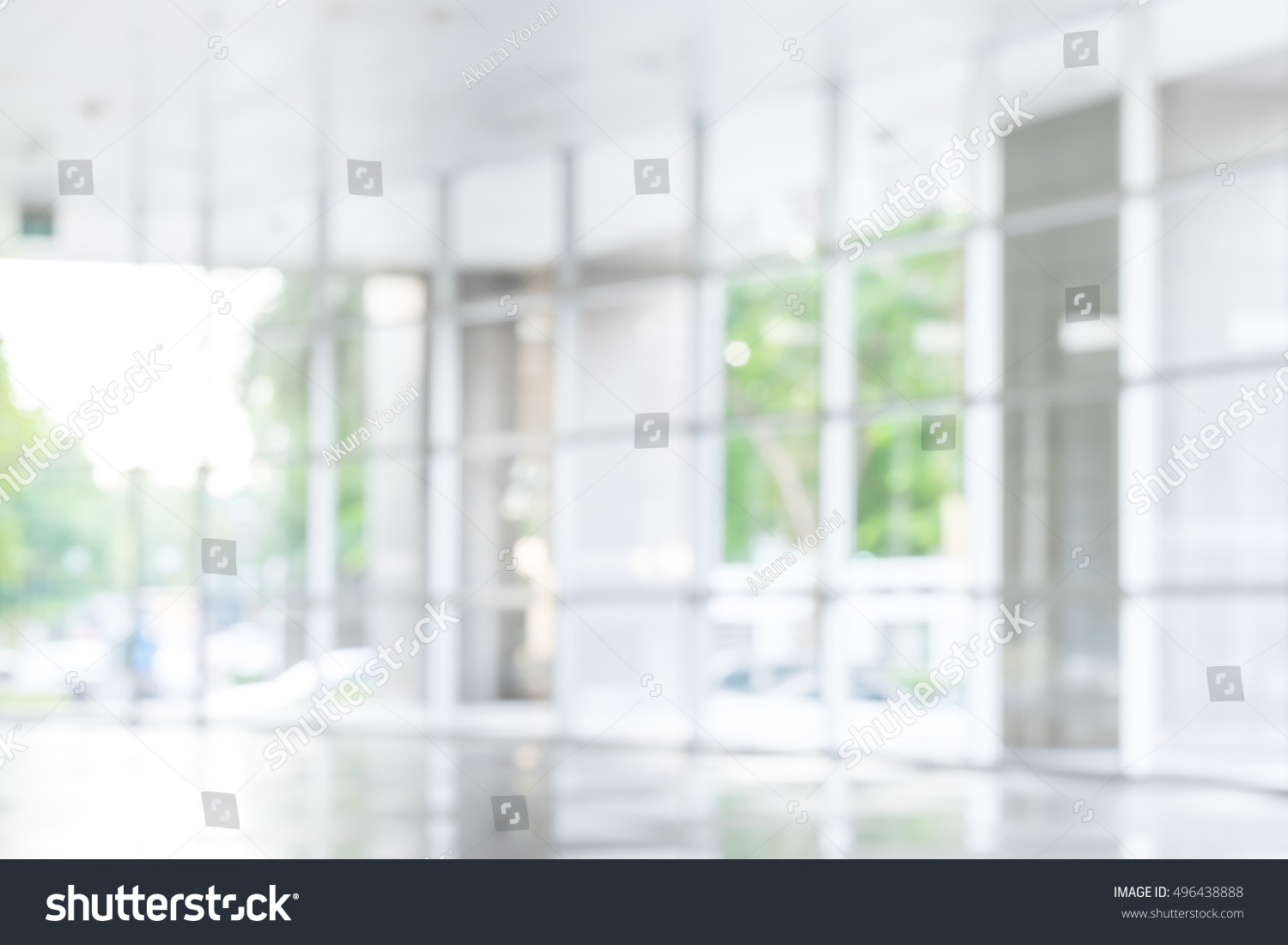 Atmosphere Around Office Blur Background Bokeh Stock Photo 496438888 ...