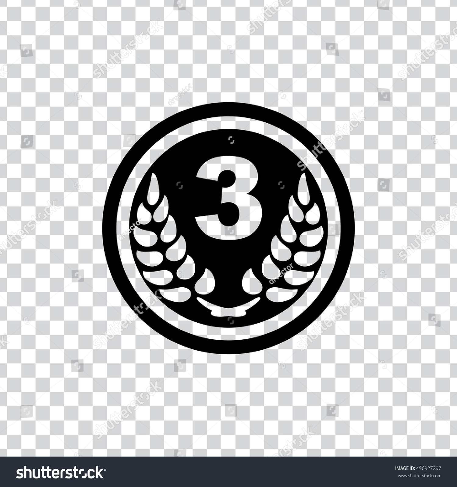 Third Place Icon Stock Vector (Royalty Free) 496927297 | Shutterstock