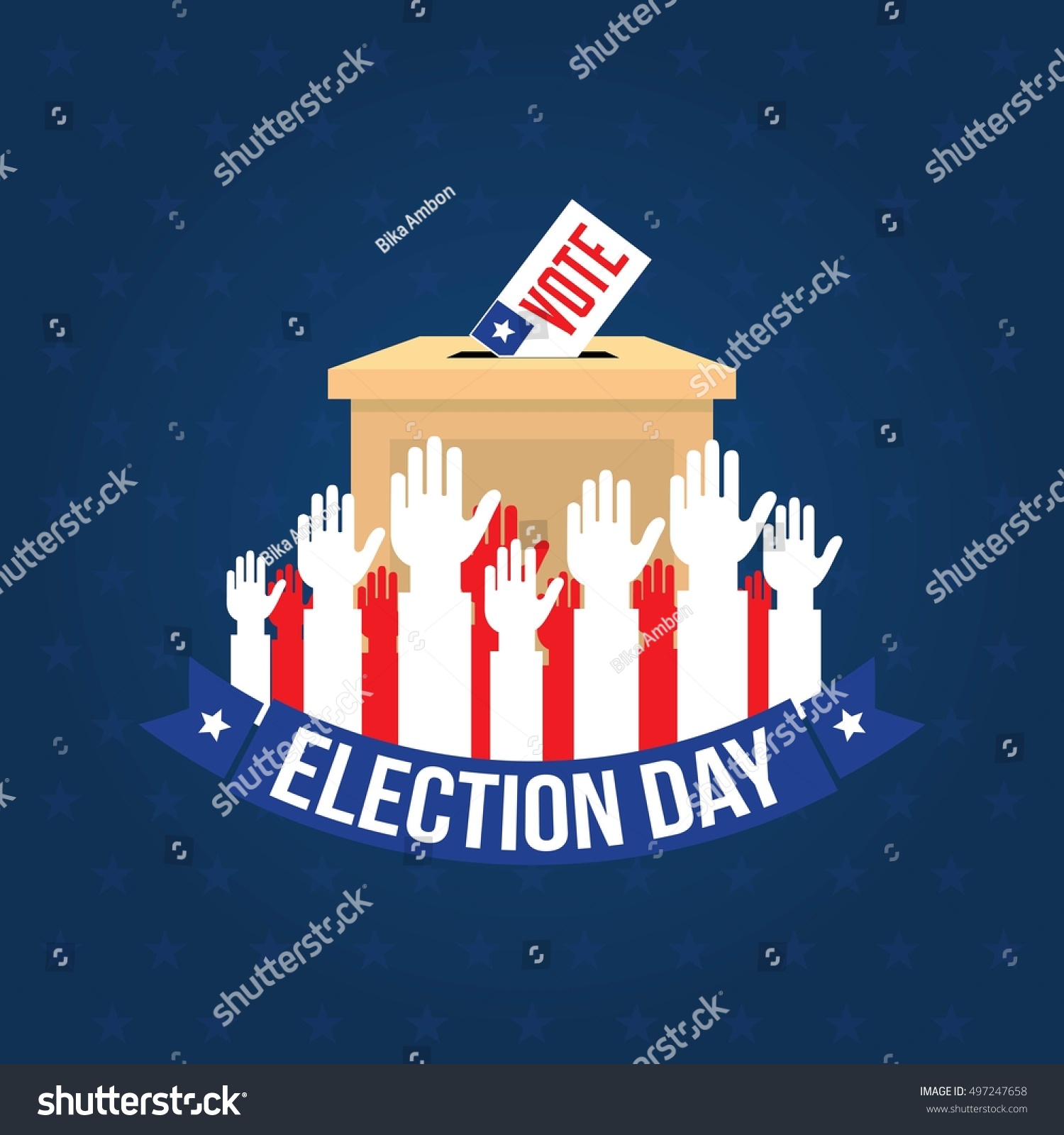 Usa Presidential Election Day Concept Vector Stock Vector (Royalty Free