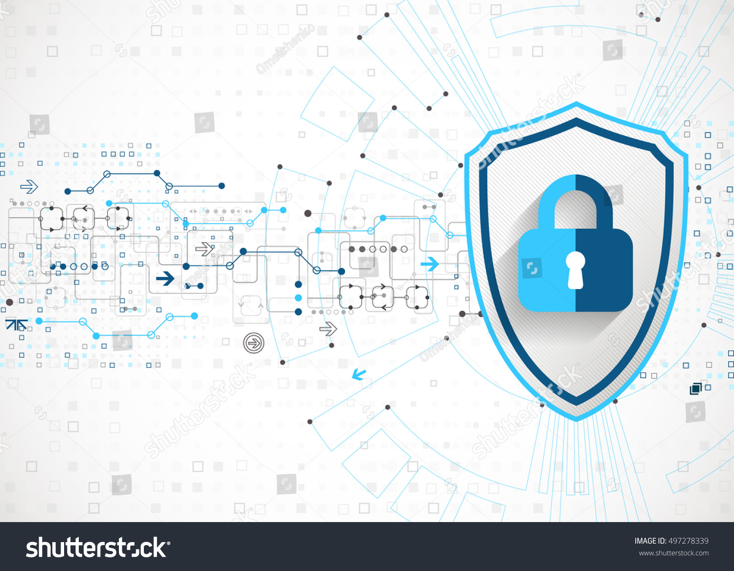 Protection Concept Protect Mechanism System Privacy Stock Vector ...