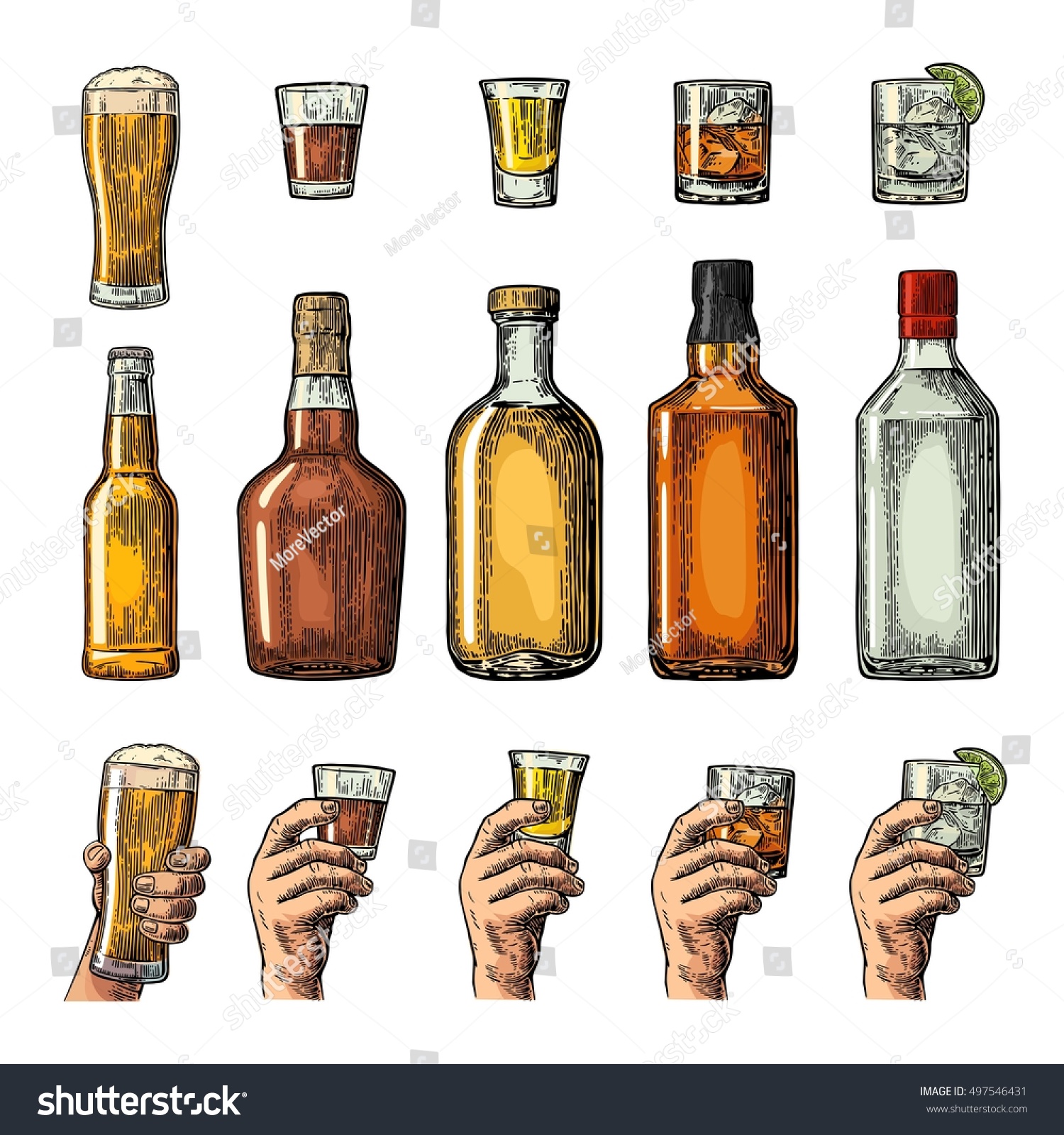 Нарисованный алкоголь