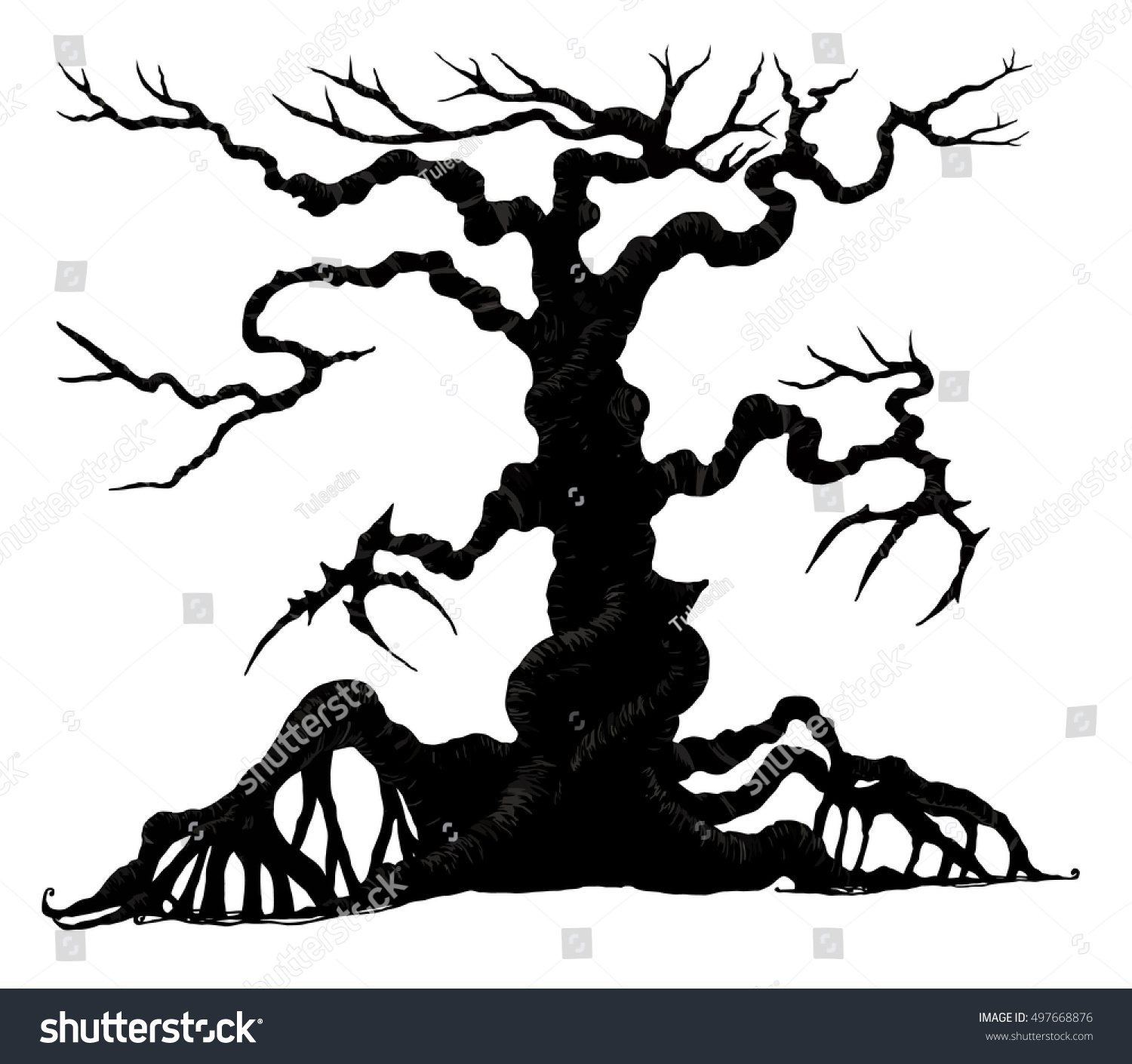 Рамка страшное дерево
