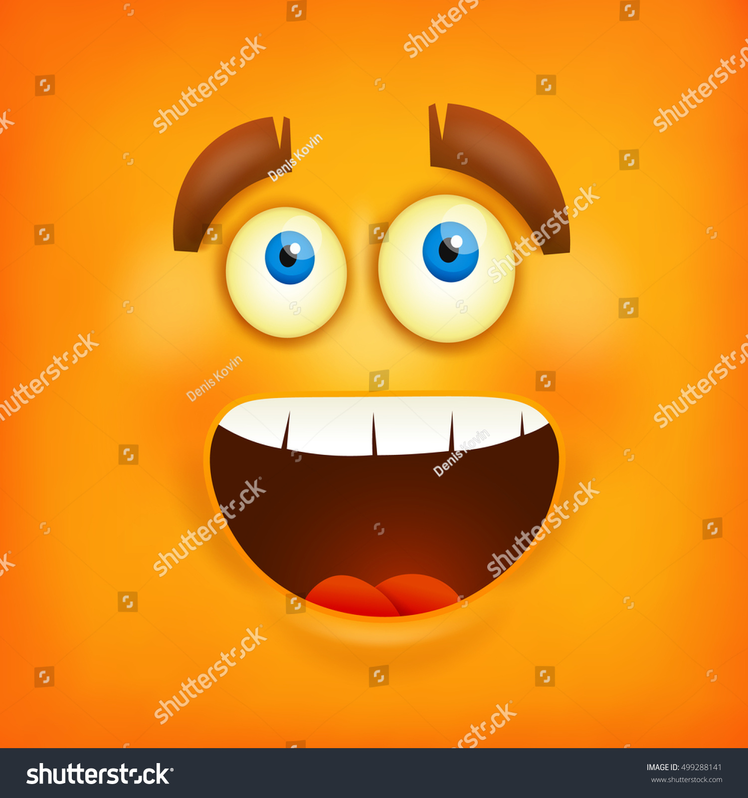 Happy Smiley Emoticon Square Background Vector Stock Vector (Royalty ...