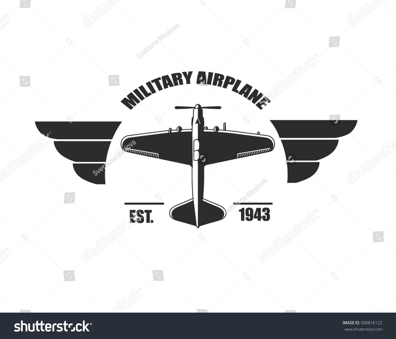 Military Aircraft Vector Military Airplane Silhouette Stock Vector ...