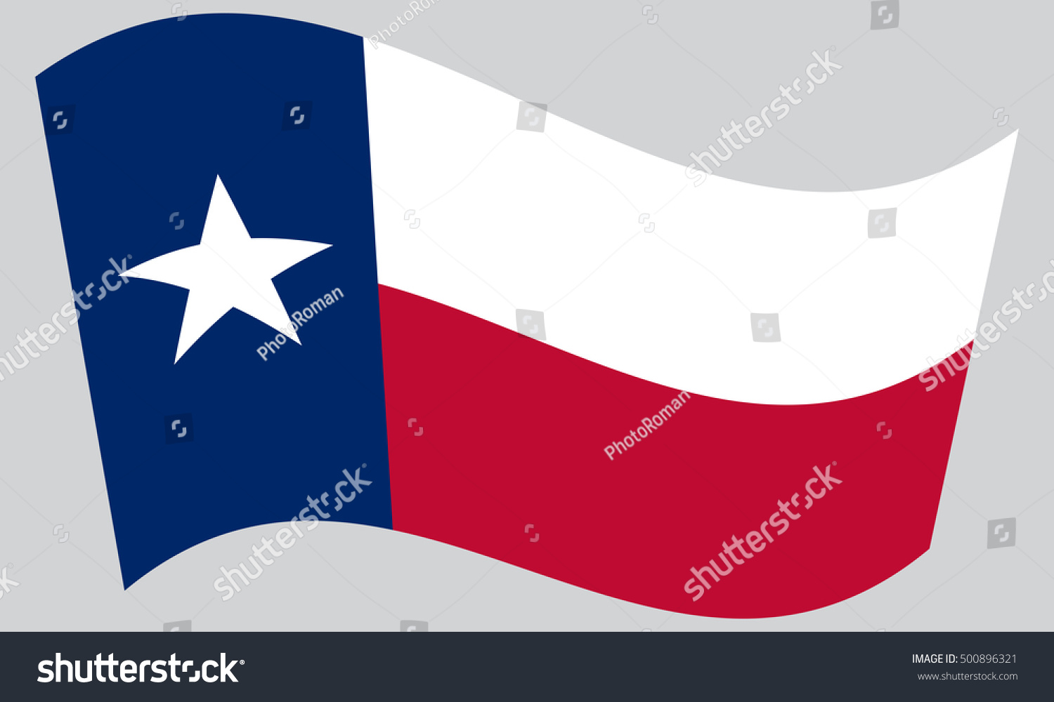 Texan Official Flag Symbol American Patriotic Stock Vector (Royalty ...