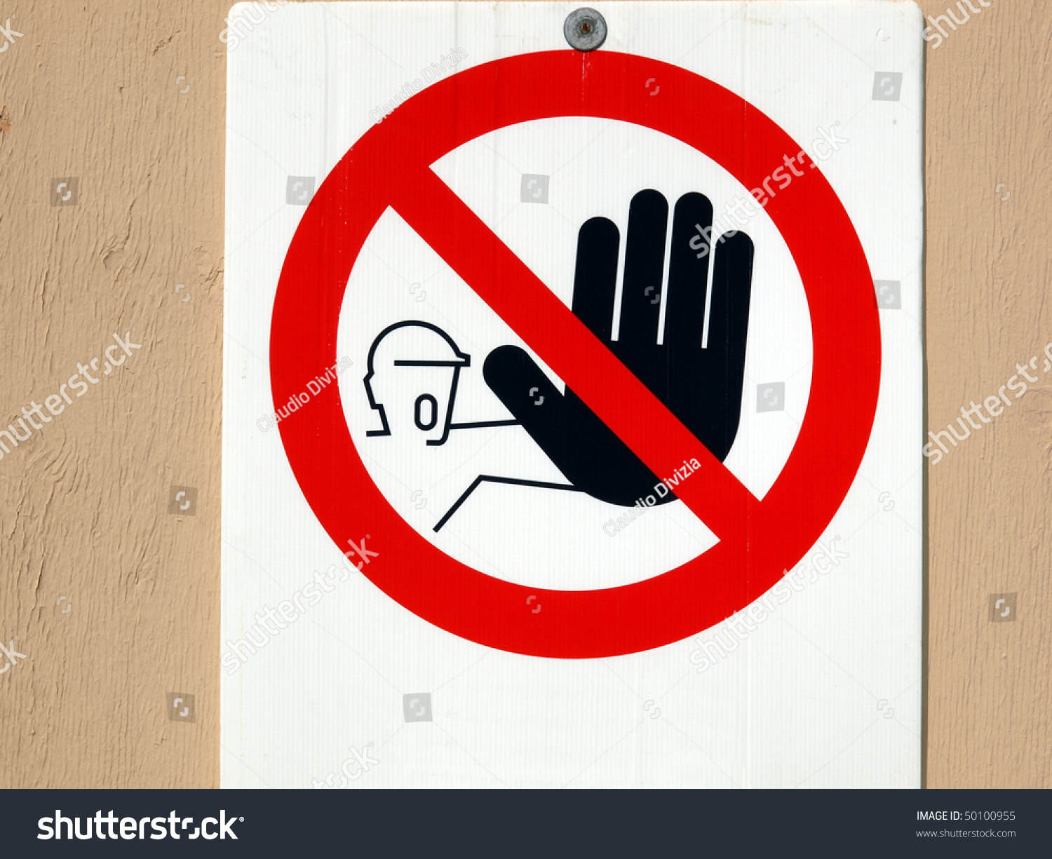 No Entry Sign Used Building Site Stock Photo 50100955 | Shutterstock