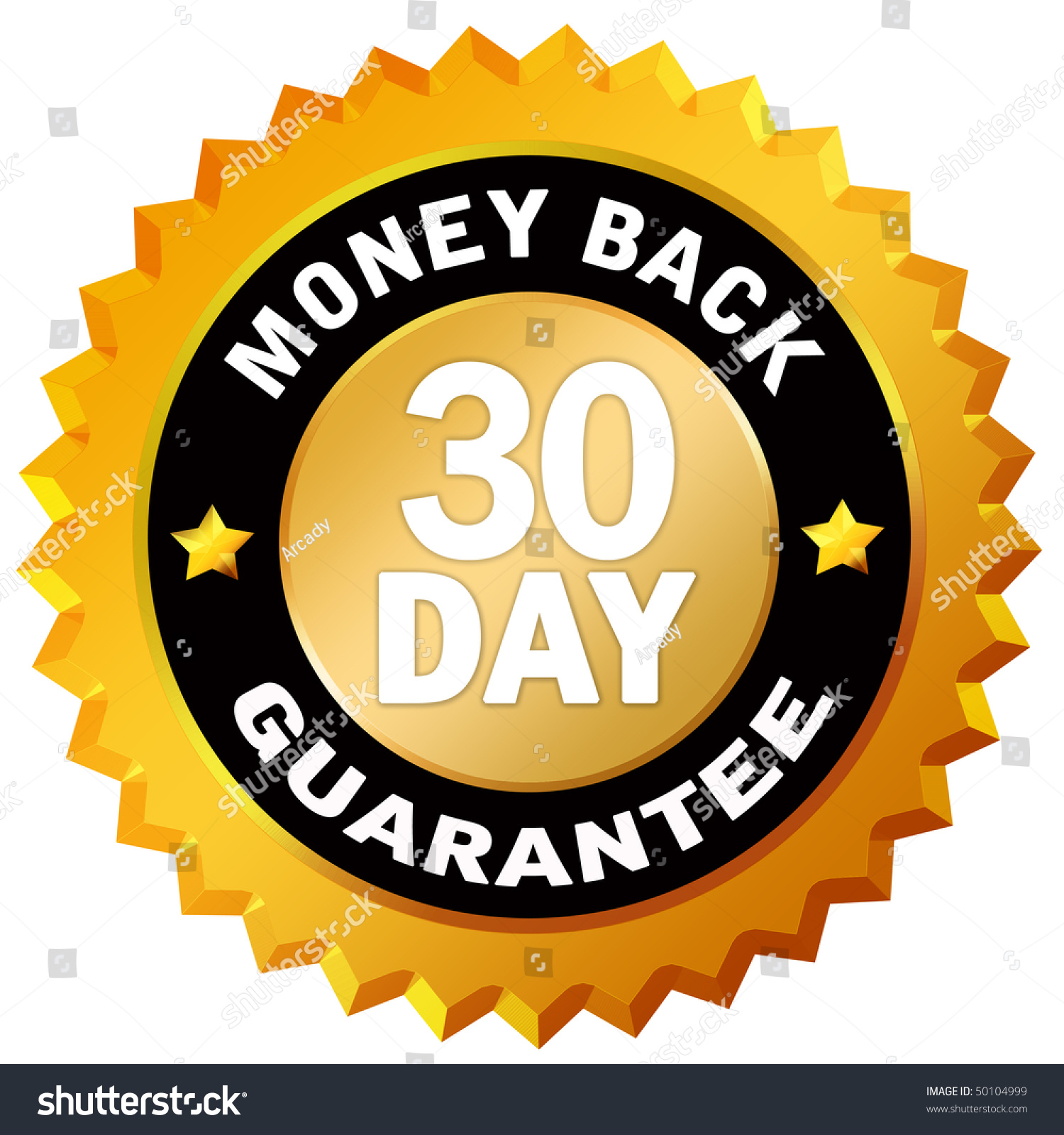 30 Day Money Back Guarantee Stock Illustration 50104999 