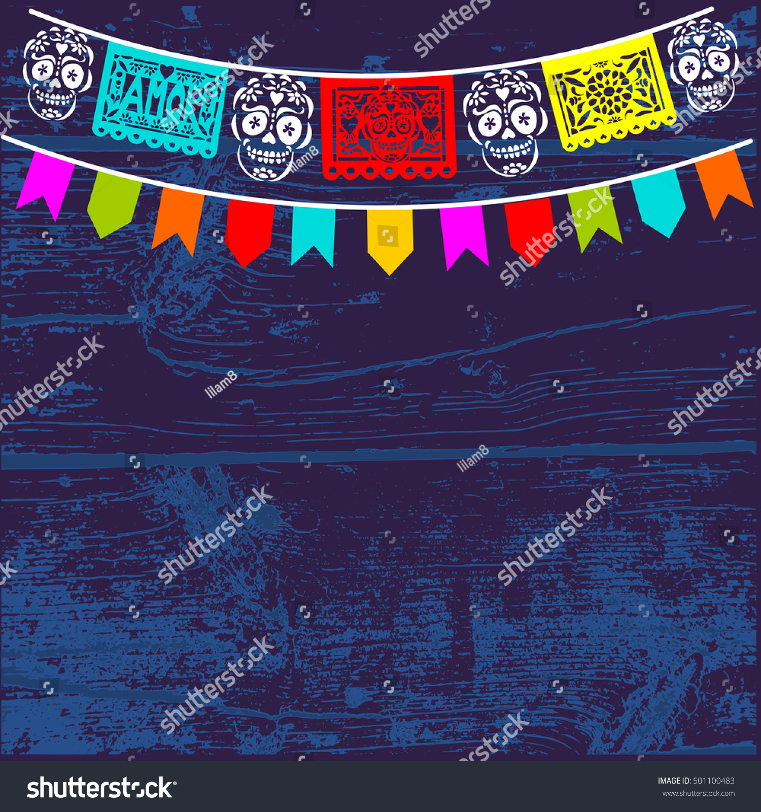 Dia De Los Muertos Mexican Day Stock Vector (royalty Free) 501100483 