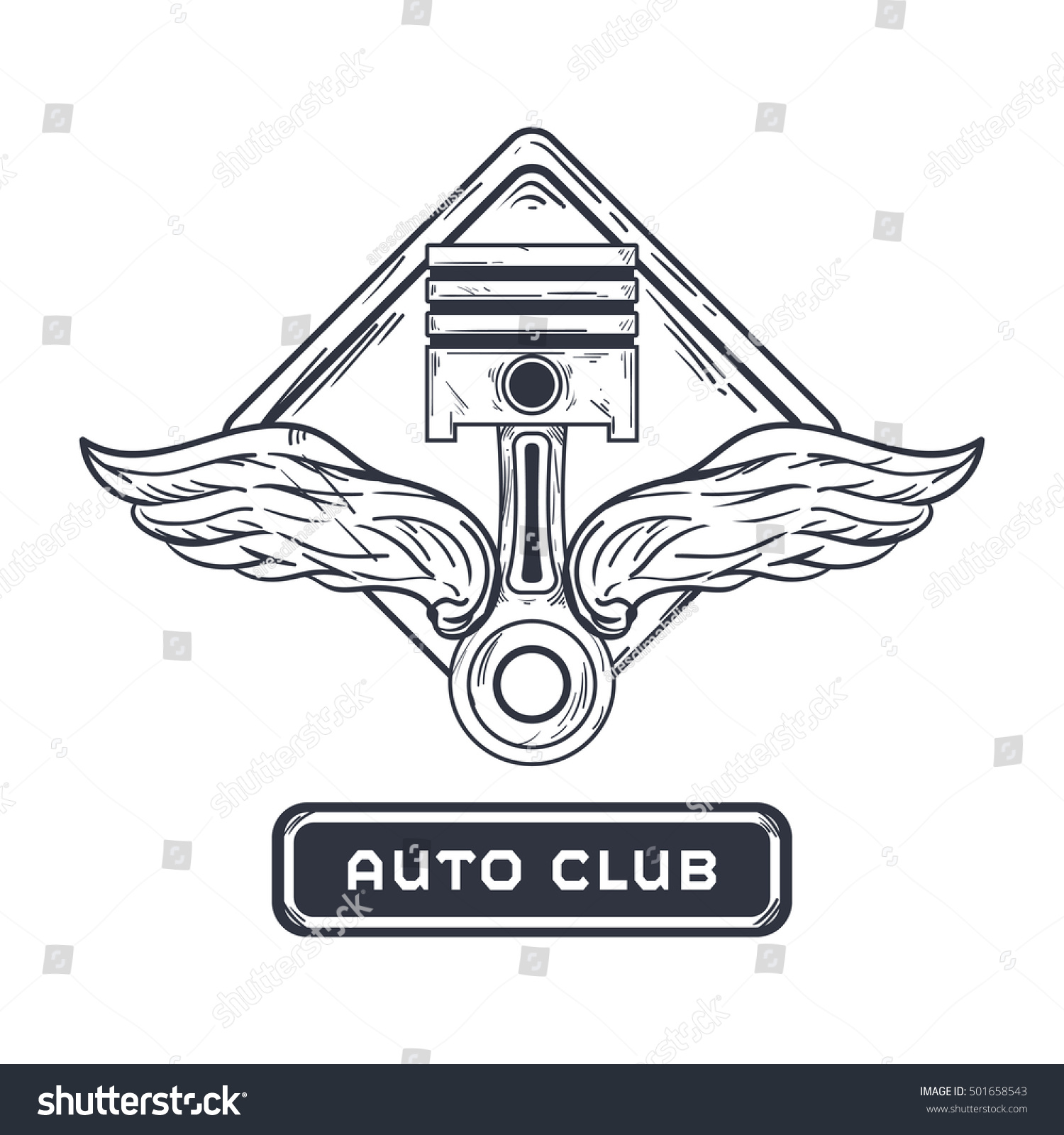 Simple Modern Automotive Logo Auto Logo Stock Vector (Royalty Free ...